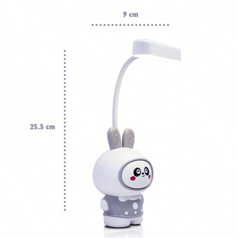 Lampara Oso Panda Traje Recargable Escritorio Mesa Deco