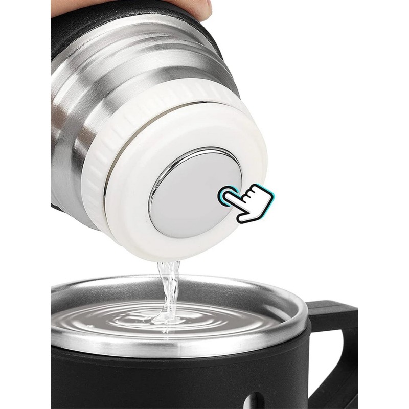 Termo Botella Térmica Bebida Agua Acero Inoxidable + Vasos