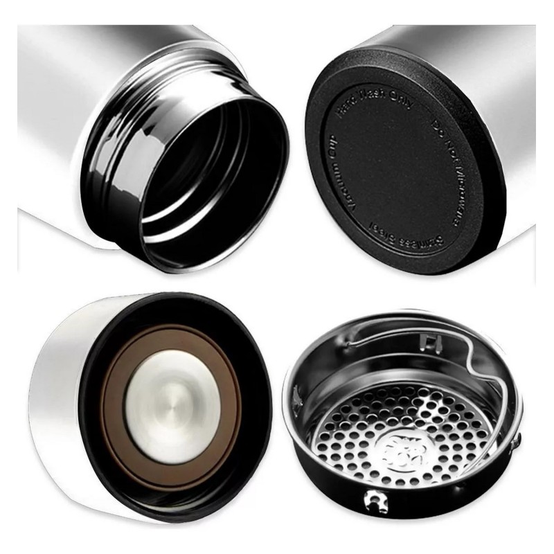 Termo Botella Bebida Agua Acero Inoxidable Control Termico