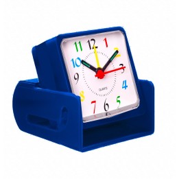 Reloj De Mesa Despertador Portatil Cuadrado Quartz + Bateria