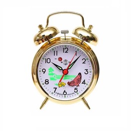 Reloj Despertador Tamaño 10 X 16 Cm Gallina Campanas Cuerda