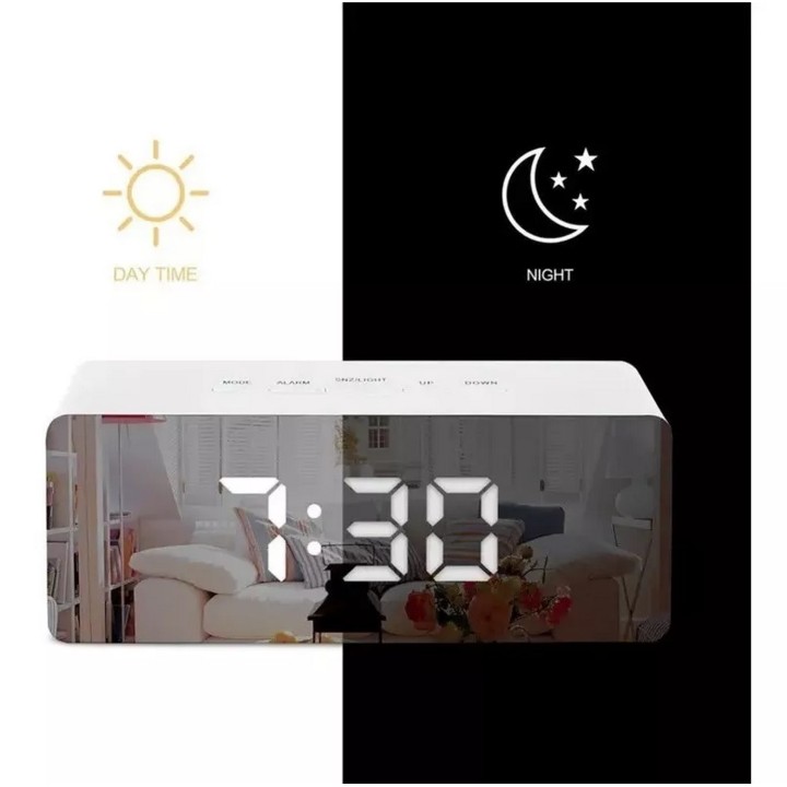 Reloj De Mesa Despertador Digital Yq-719 Temperatura Alarma