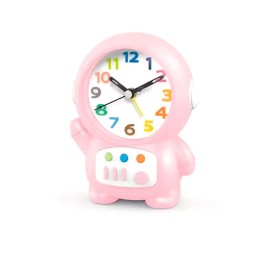 Reloj De Mesa Niños Astronauta Unisex Alarma + Bateria