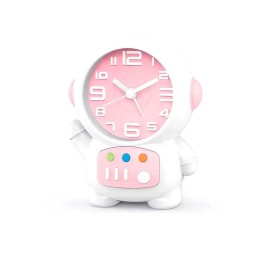 Reloj De Mesa Niños Astronauta Unisex Alarma + Bateria