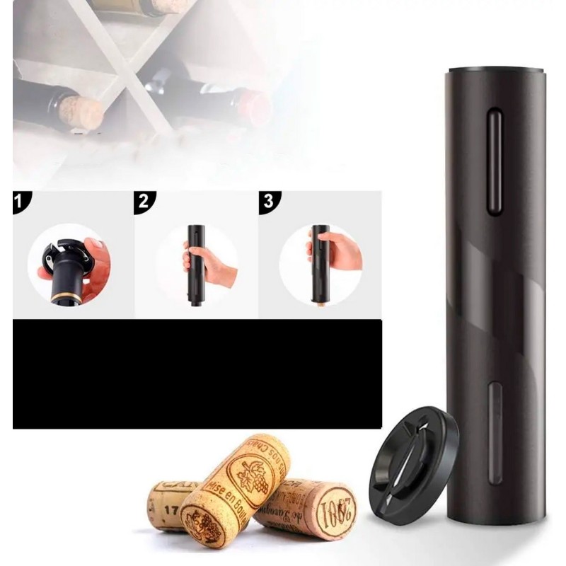 Sacacorchos Descorchador Destapador Vino Electrico + Bateria