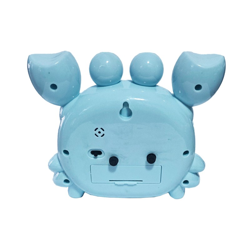 Reloj De Mesa Para Niños (a) Cangrejo Decoracion + Bateria