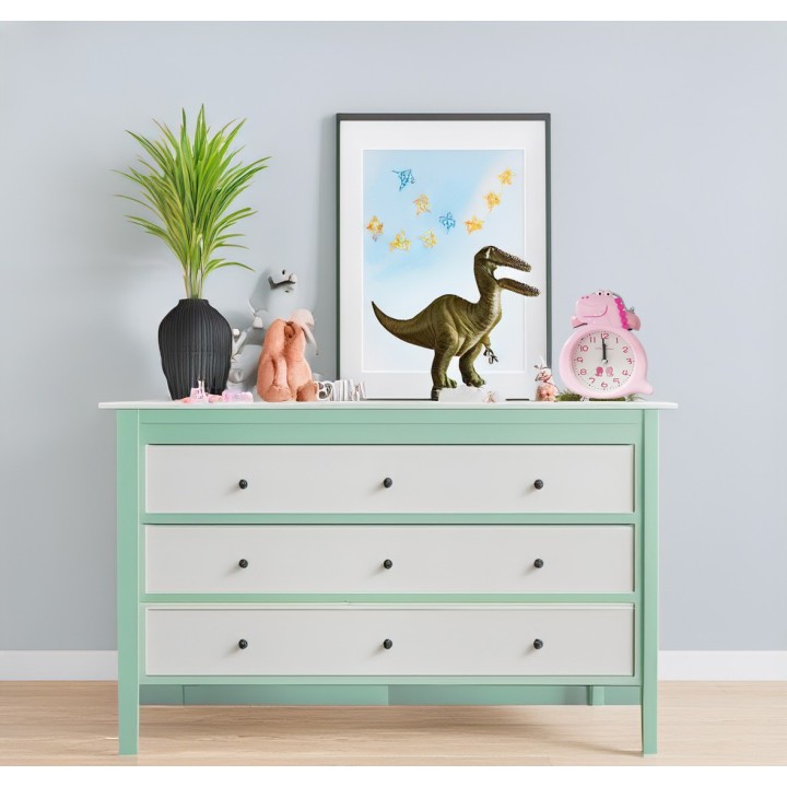 Reloj De Mesa Para Niños (a) Dinosaurio Rex + Bateria
