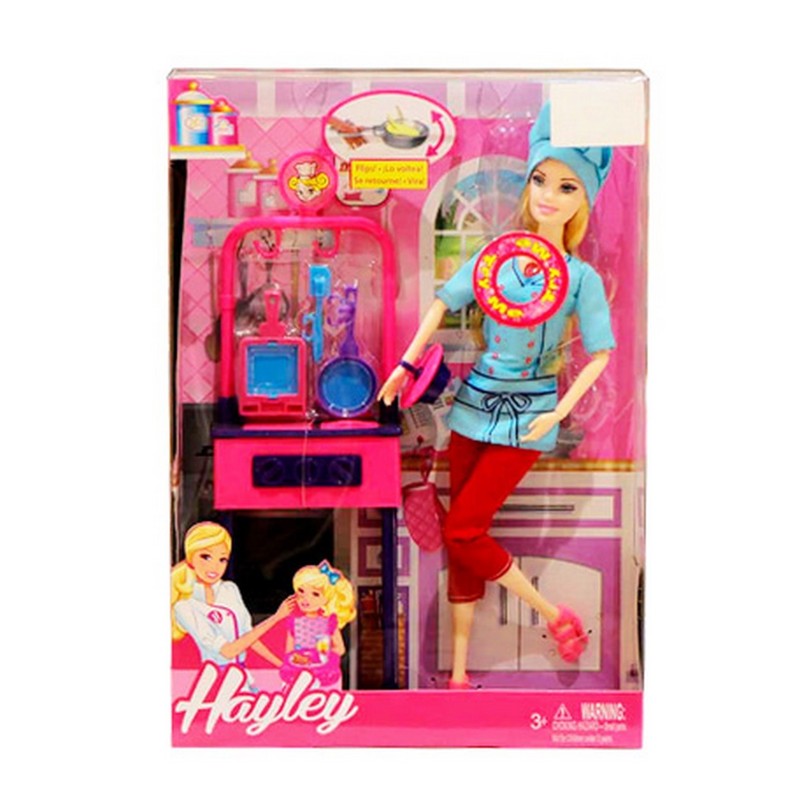 Muñeca Chef Cocina Juguete Sonido Accesorios Niñas Infantil