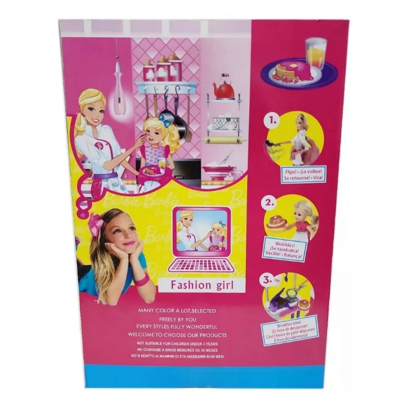 Muñeca Chef Cocina Juguete Sonido Accesorios Niñas Infantil