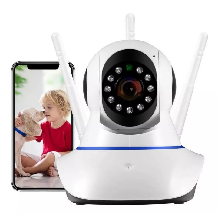 Cámara De Visión Nocturna Hd Wifi Sensor Movimiento Giro 360