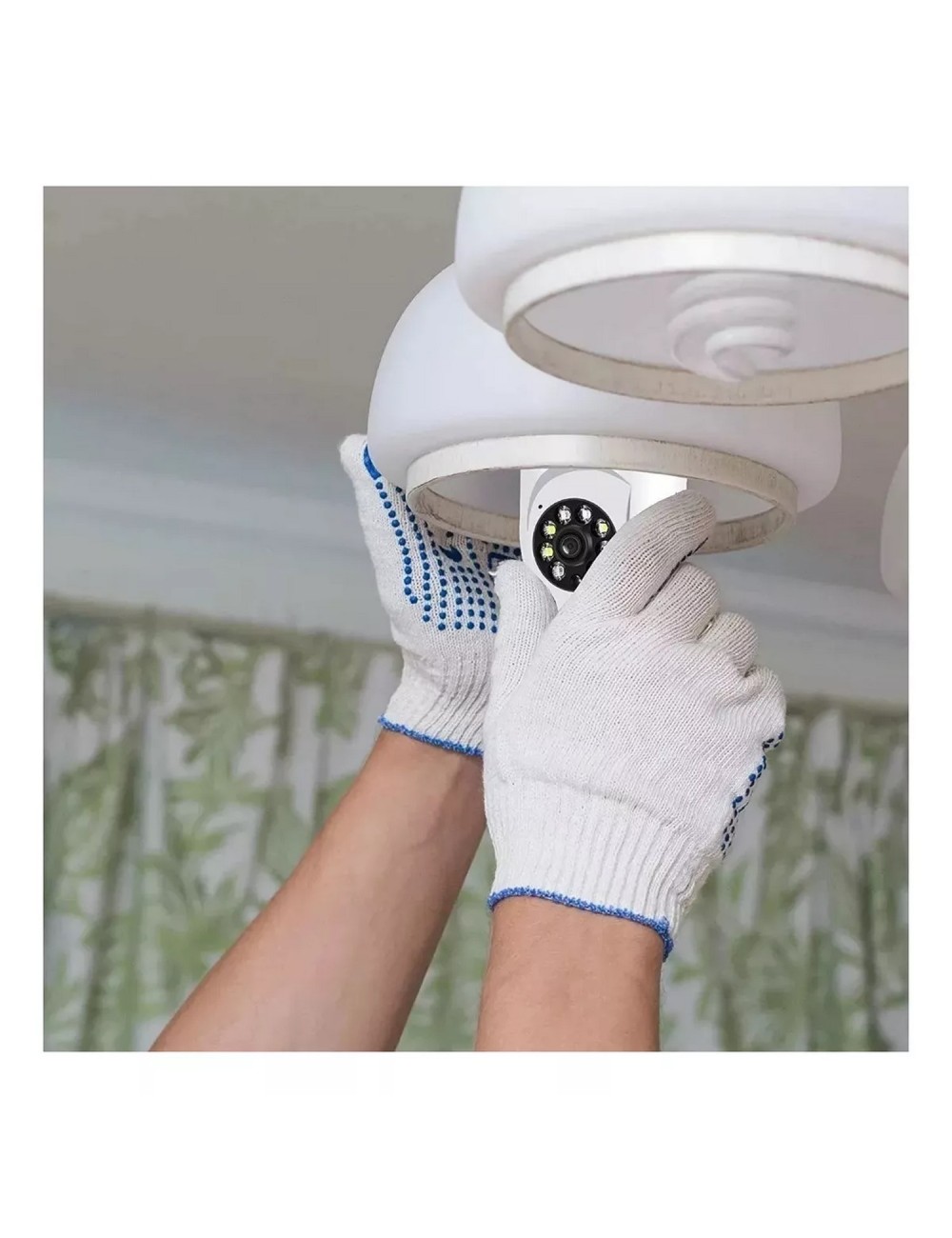 Camara Ip De Seguridad 360° Bombillo Wifi Hd Sensor Movil