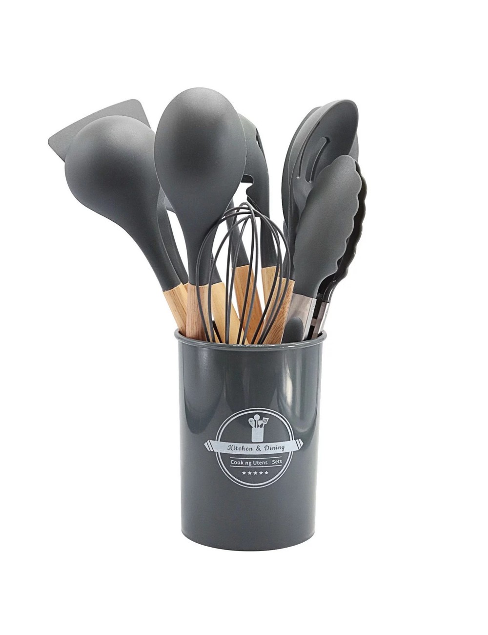 Set 12 Utensilios De Cocina Silicona Resistente Calor Juego