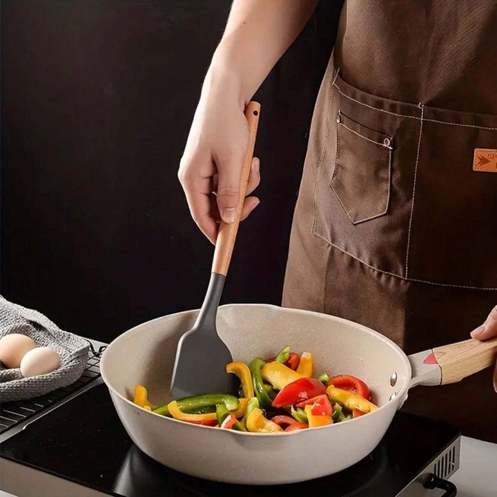 Set 12 Utensilios De Cocina Silicona Resistente Calor Juego