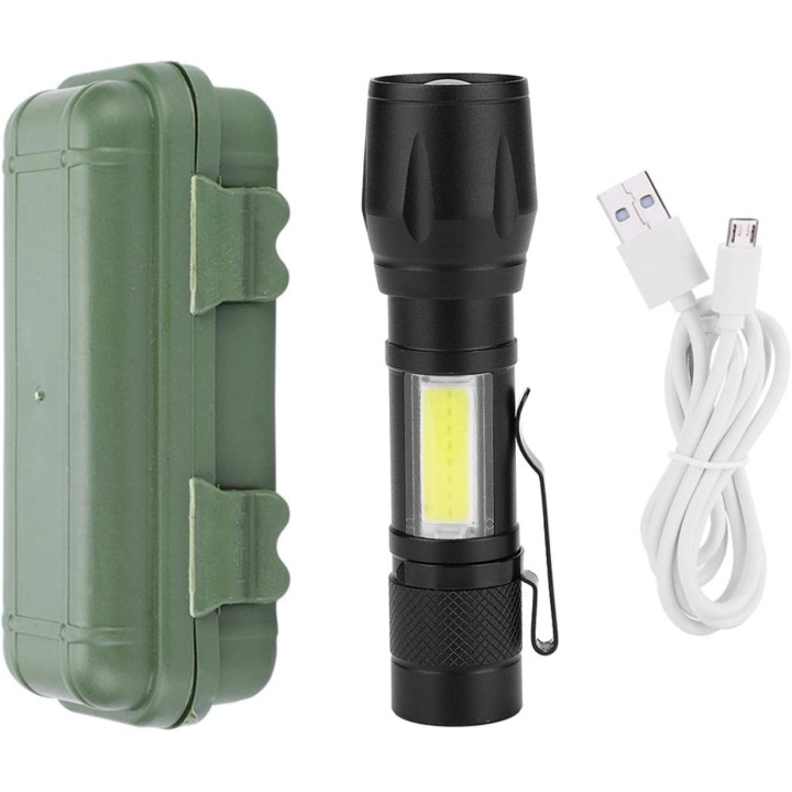 Linterna Recargable Led Portable Mini Potencia 500 Lumens