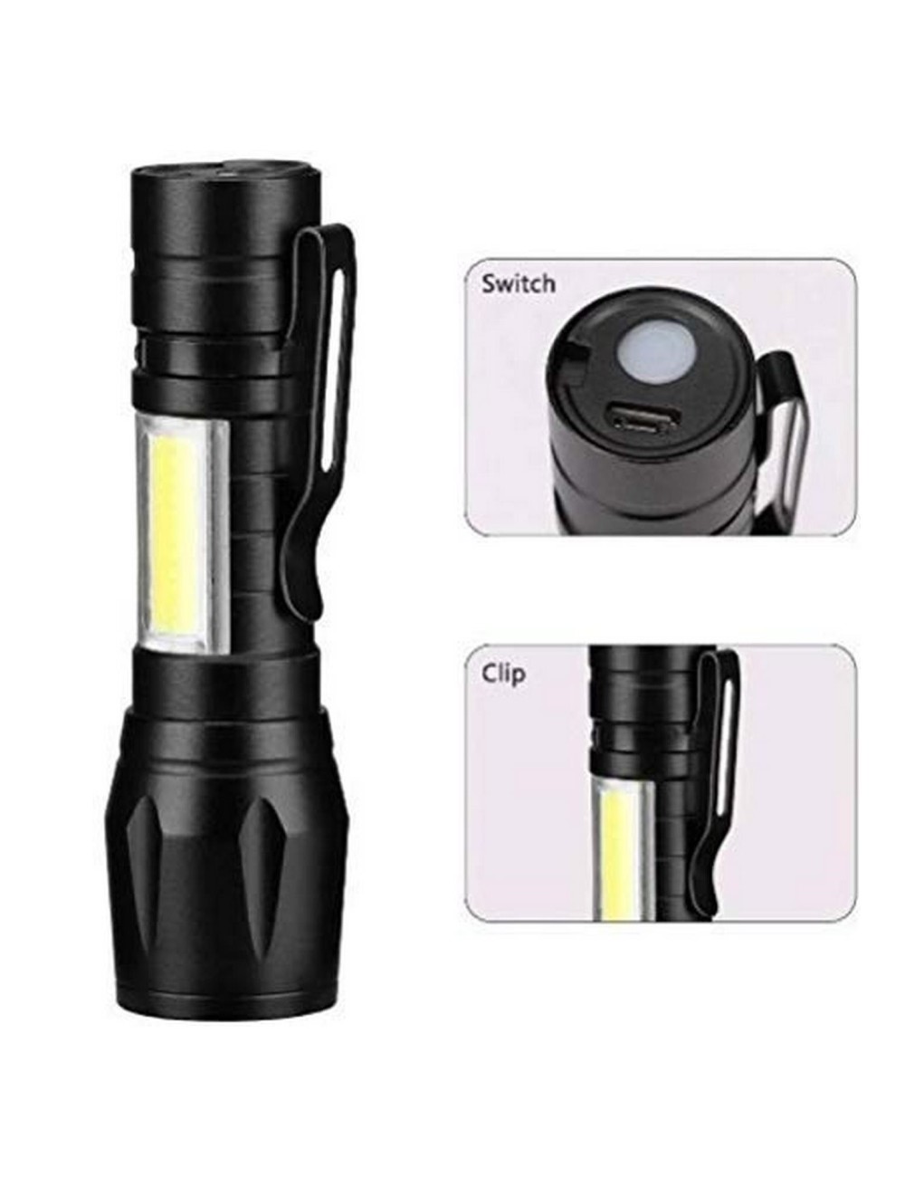 Linterna Recargable Led Portable Mini Potencia 500 Lumens