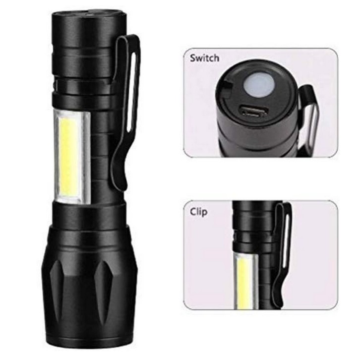 Linterna Recargable Led Portable Mini Potencia 500 Lumens