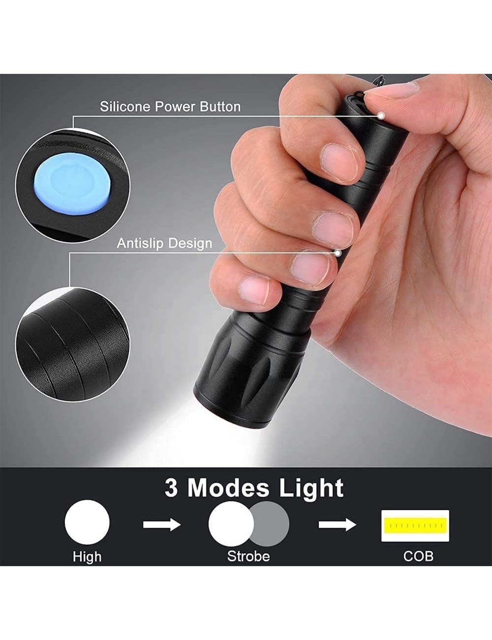 Linterna Recargable Led Portable Mini Potencia 500 Lumens