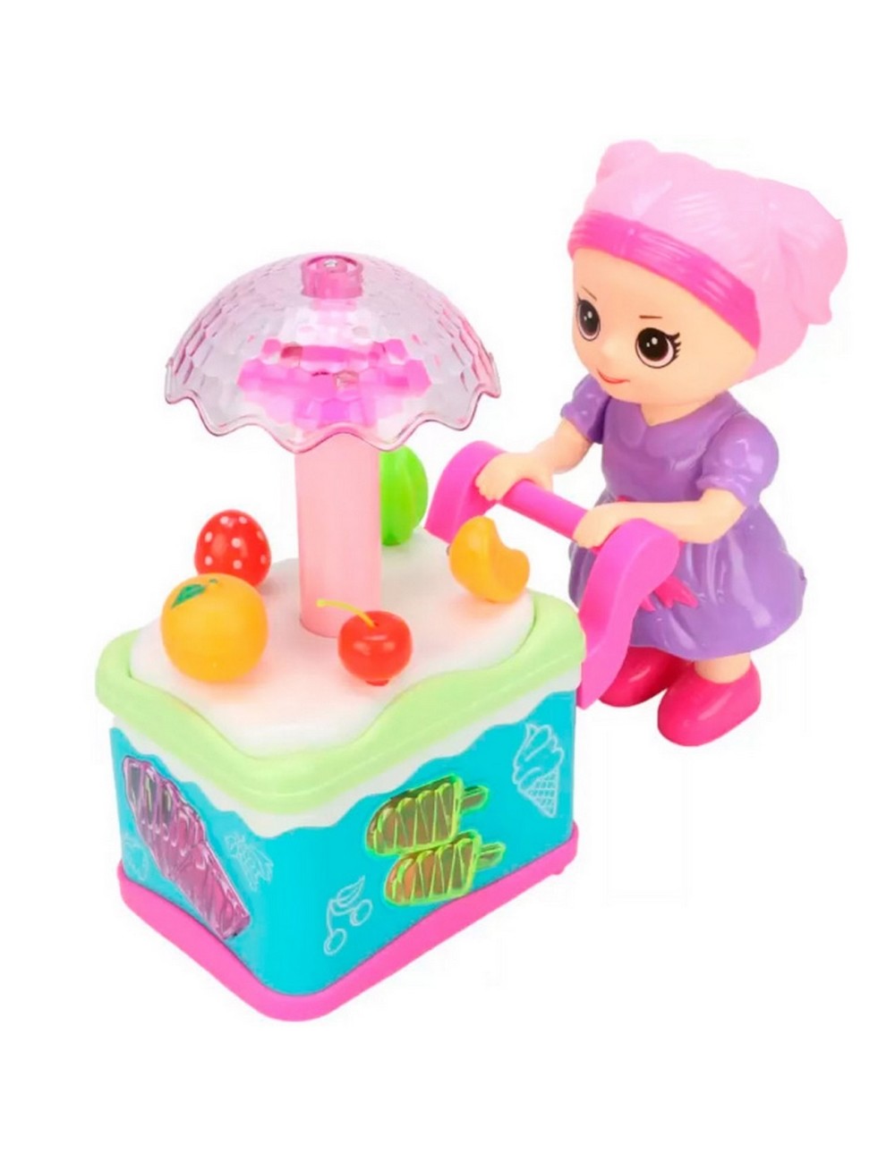 Robot Muñeca Heladeria Luces Sonido Danza Juguete + Bateria