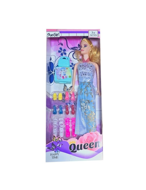 Muñeca Vestido Zapatos Bolsa Moda Fashion Juguete Niña