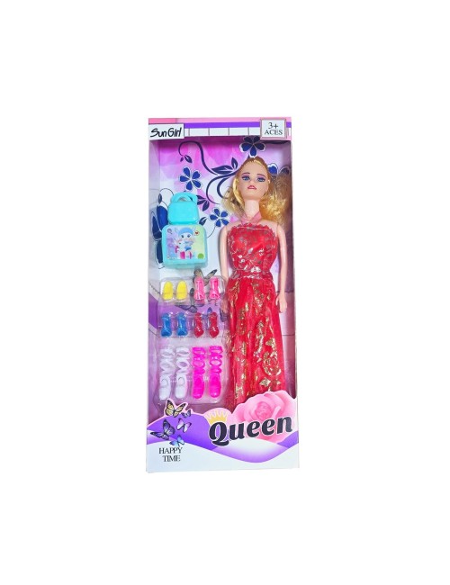 Muñeca Vestido Zapatos Bolsa Moda Fashion Juguete Niña