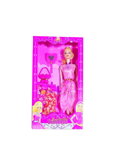 Muñeca Vestidos Espejo Bolso Moda Fashion Juguete Niña