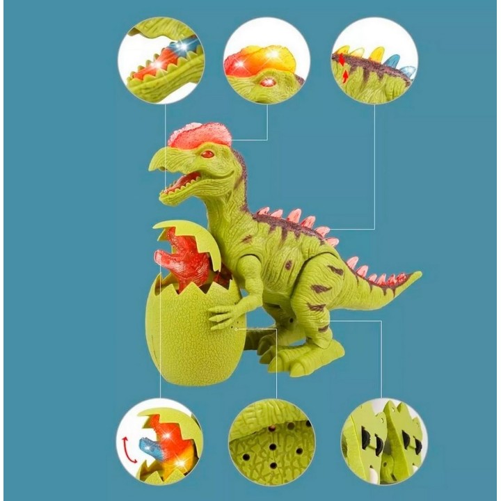 Dragón Dinosaurio Tiranosaurio Rex Movimiento Luces +bateria