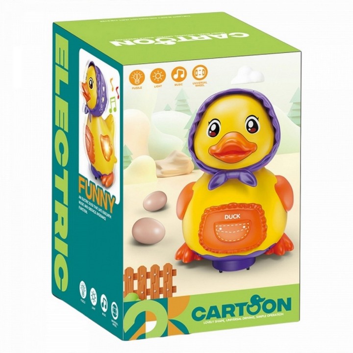 Robot Pato Gallina Pone Huevos Interactivo Juguete + Bateria