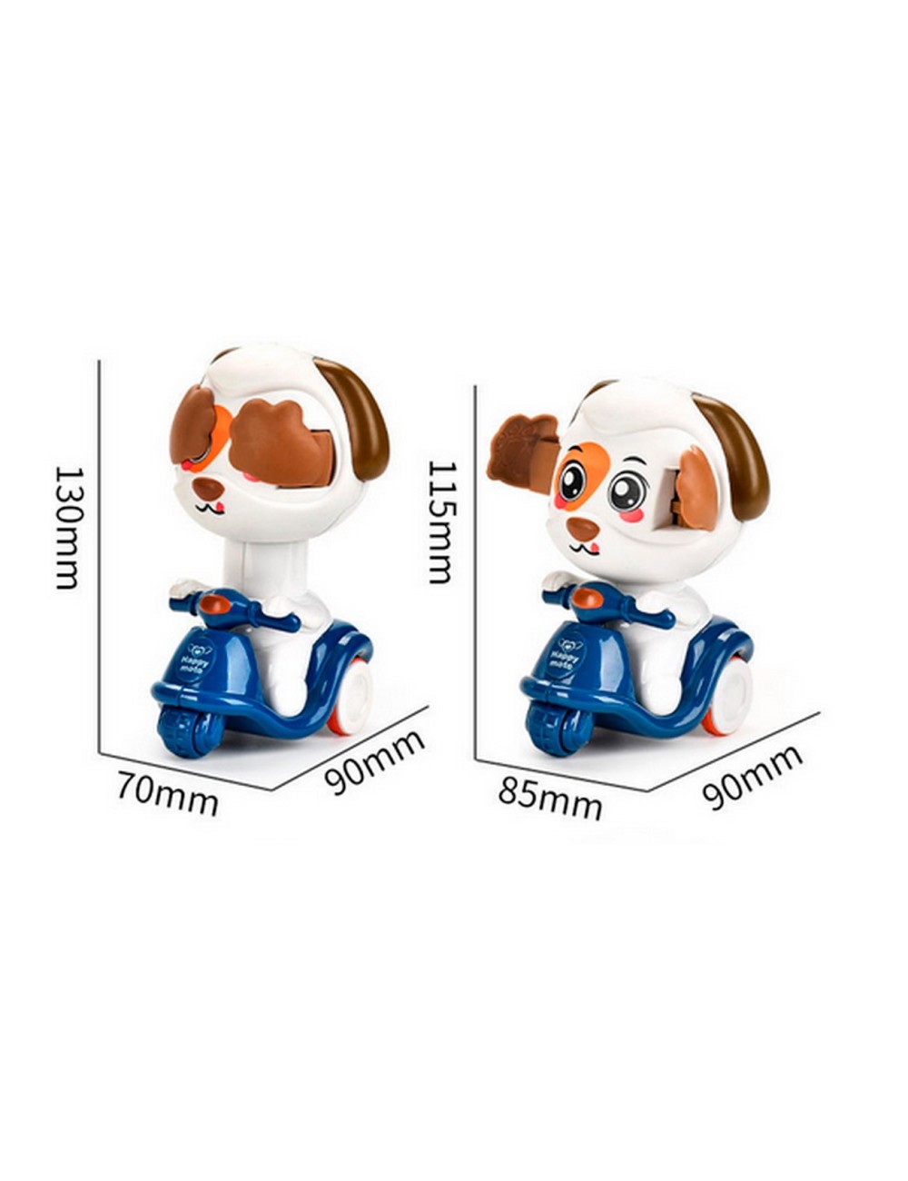 Motos De Impulso Animales Tigre Oso Pato Perro X 4 Unidades