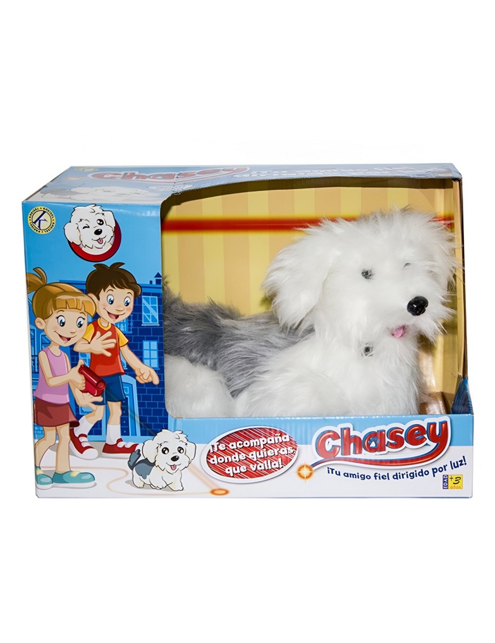 Robot Perro Mascota Dirigido Por Luz Control + Baterias