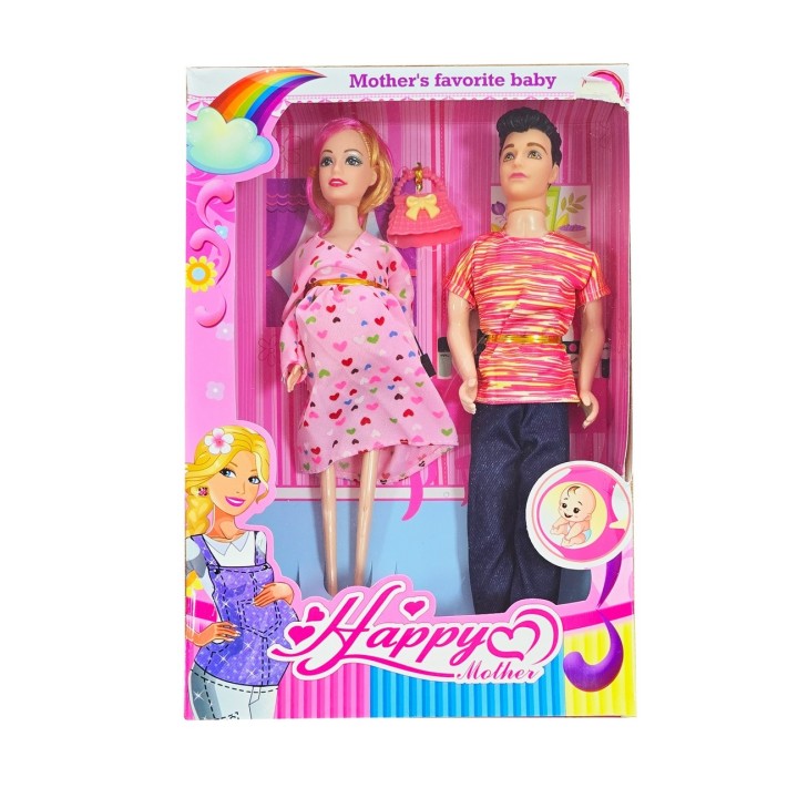 Muñeca Madre Mama Muñeco Vestido Pareja Juguetes Niñas