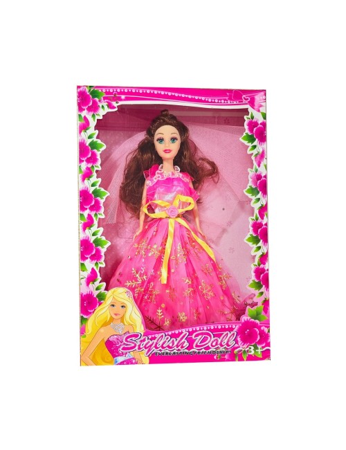 Muñeca Princesa Vestido Velo Elegante Juguete Niña