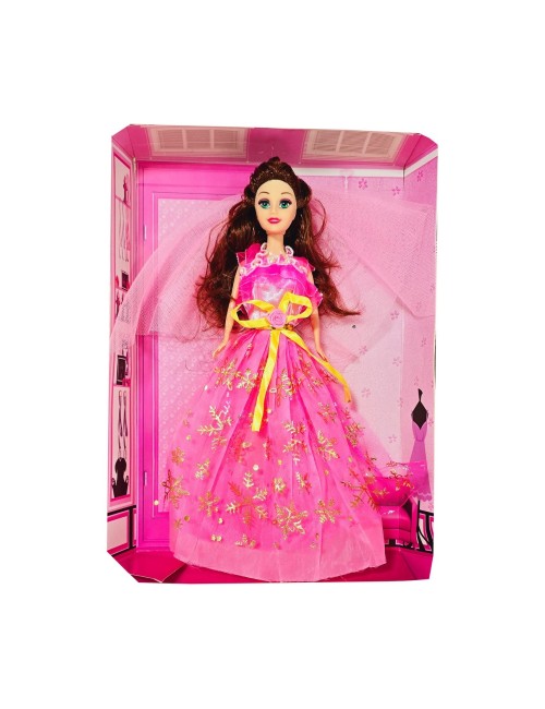 Muñeca Princesa Vestido Velo Elegante Juguete Niña