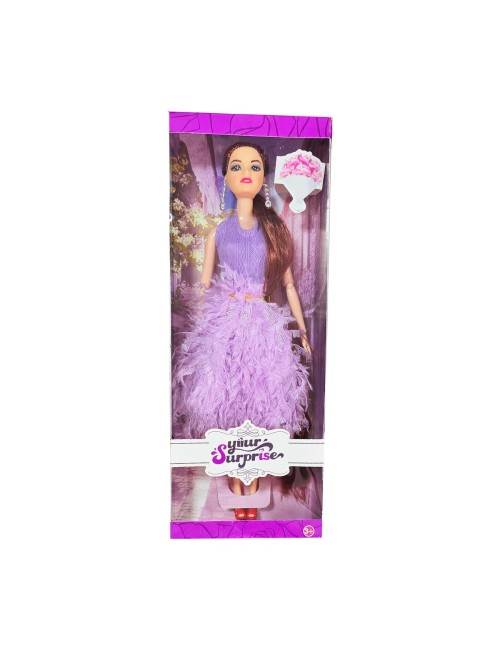 Muñeca Vestido Flecos Multicolor Juguete Niñas