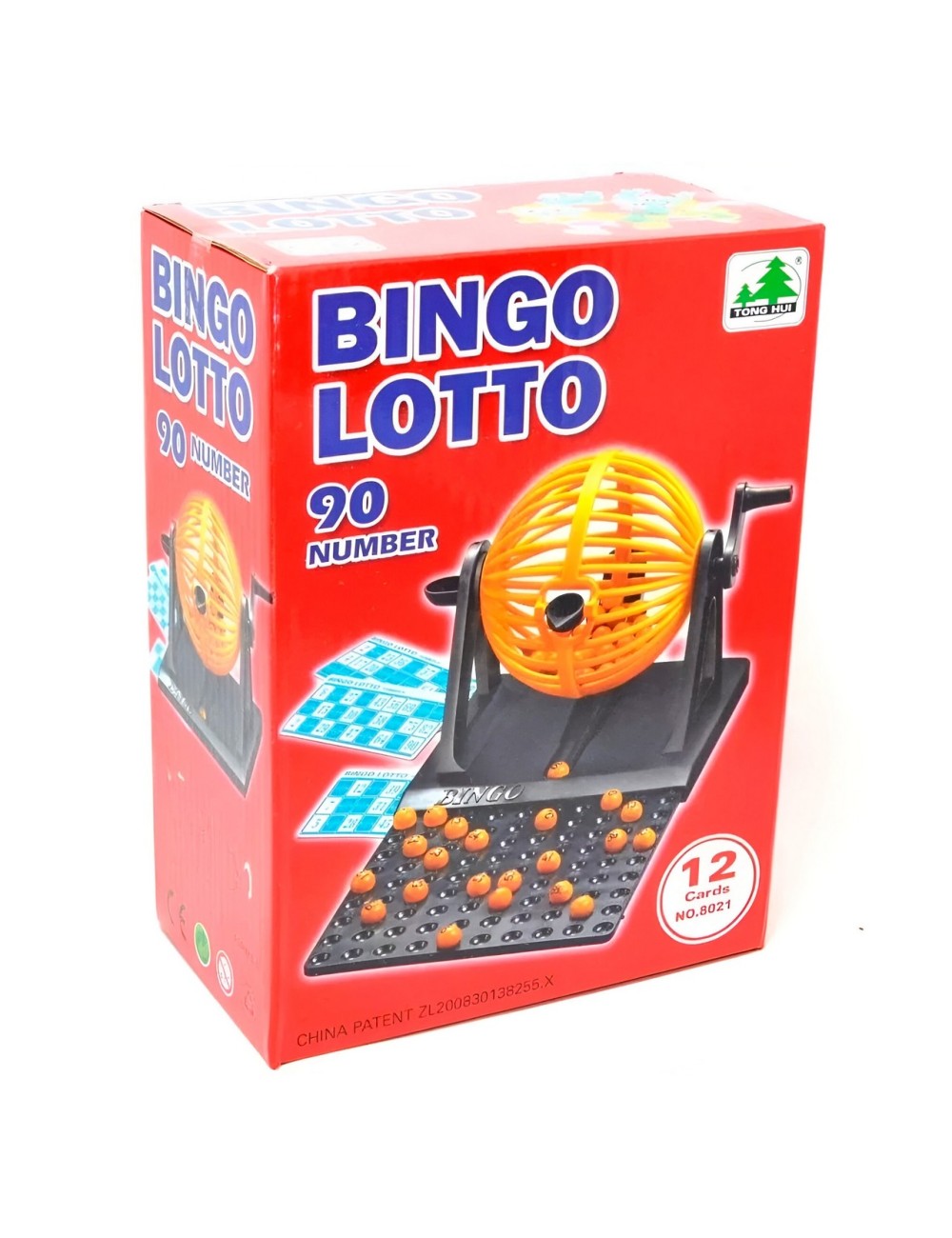 Bingo Lotto Juego De Mesa + Balotera+ 90 Balotas + 12 Cartas