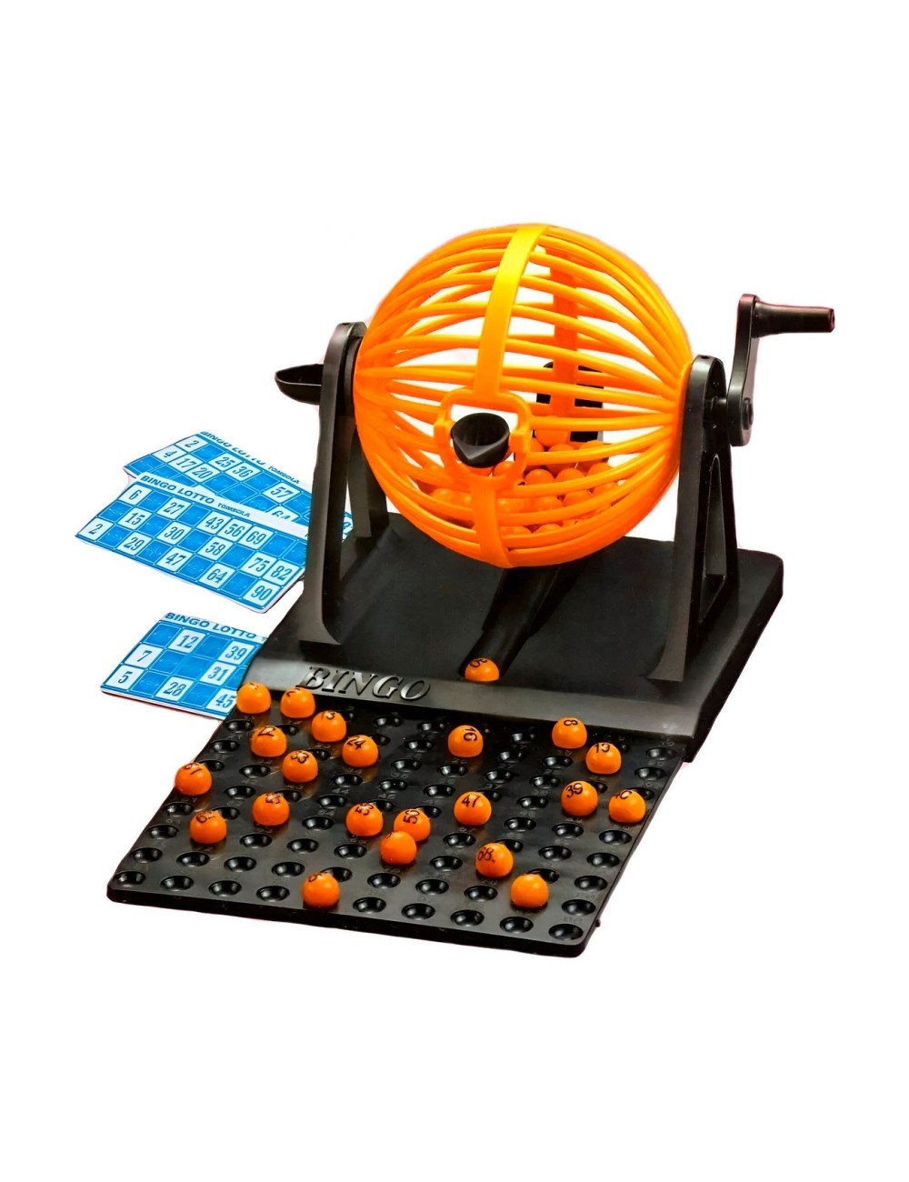 Bingo Lotto Juego De Mesa + Balotera+ 90 Balotas + 12 Cartas