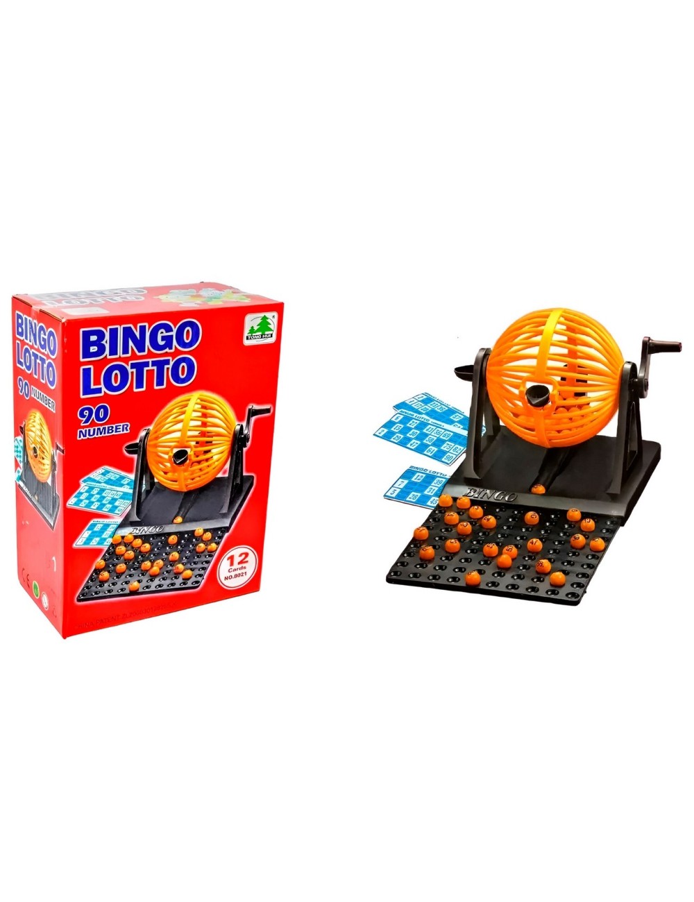 Bingo Lotto Juego De Mesa + Balotera+ 90 Balotas + 12 Cartas