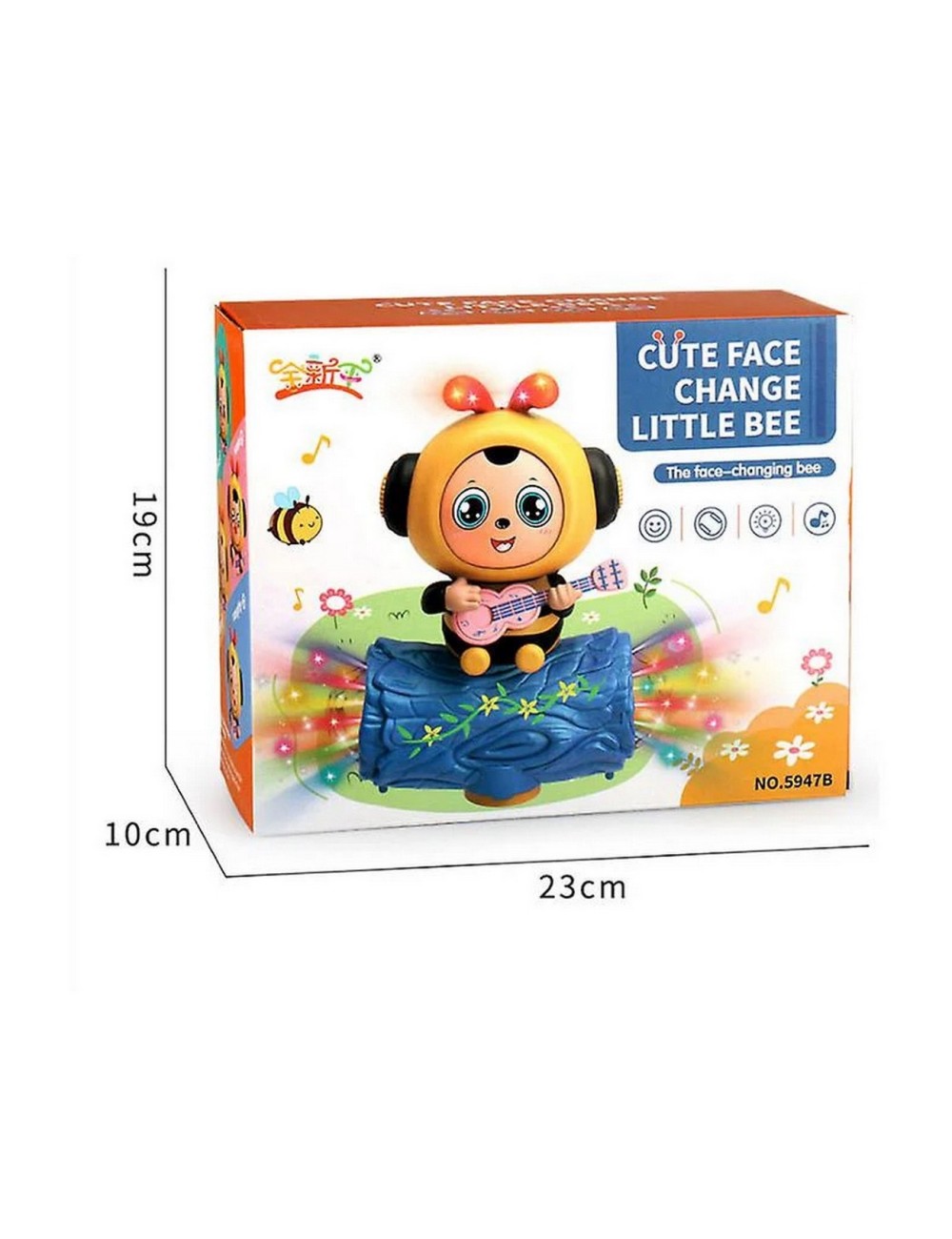 Robot Abeja Feliz Scooter Luces Sonidos Juguete +baterias