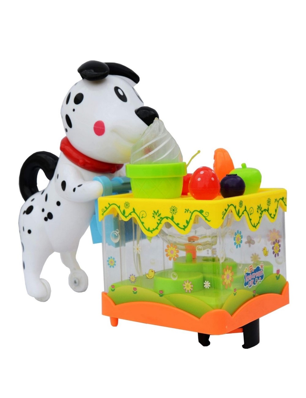 Robot Perro Heladeria Frutas Interactivo Juguete + Bateria
