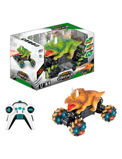 Carro Dinosaurio Triceraptos Recargable Control Remoto Niño