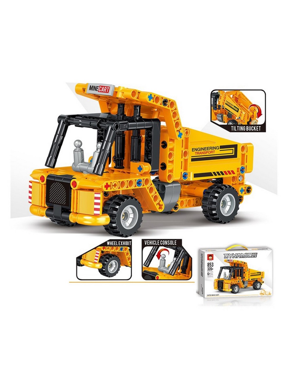 Volqueta Camion Figura Armable Armatodo Construccion Niños