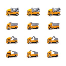 Carro Camion Construccion Linea Amarilla Juguetex 12unidades