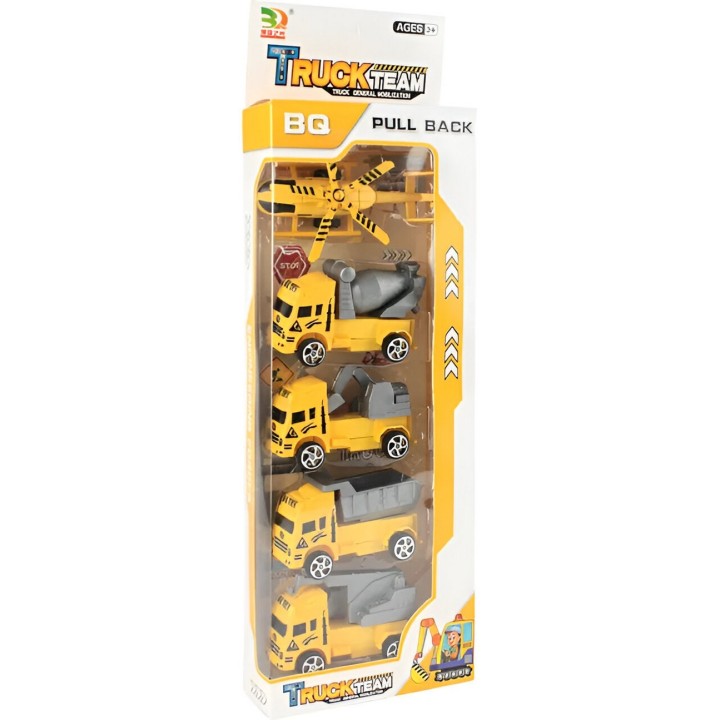 Carros Camion Helicoptero Colección Construcciòn X 5