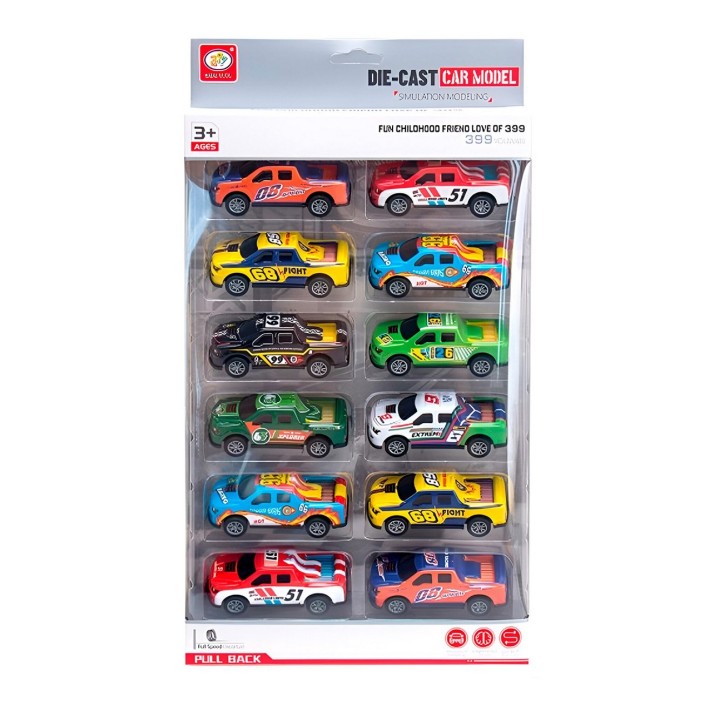 Camioneta Deportiva Carrera Rally De Impulso Niño X 12 Pcs