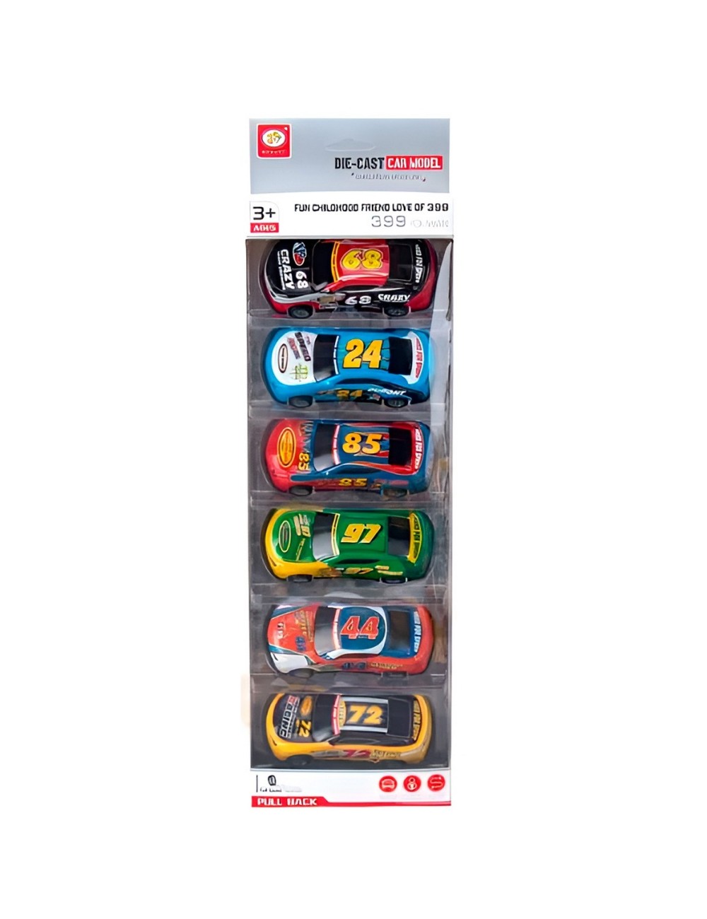 Carro Rally De Impulso Juguete Niño X 6 Unidades