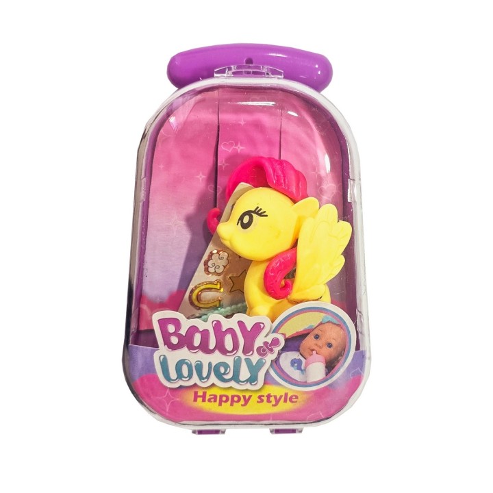 Unicornio Pony Juguete Niñas Maleta Sticker Didactico X 3 Un