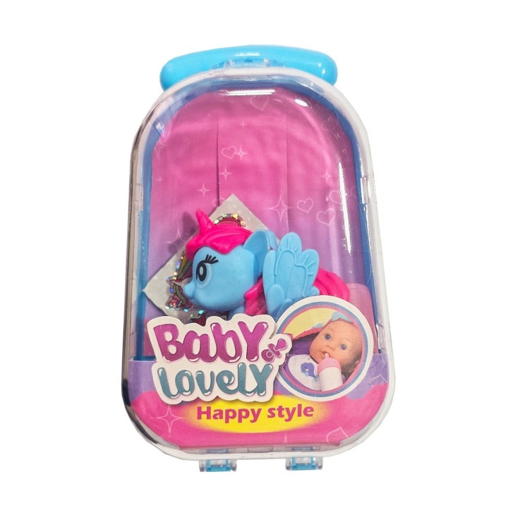 Unicornio Pony Juguete Niñas Maleta Sticker Didactico X 3 Un
