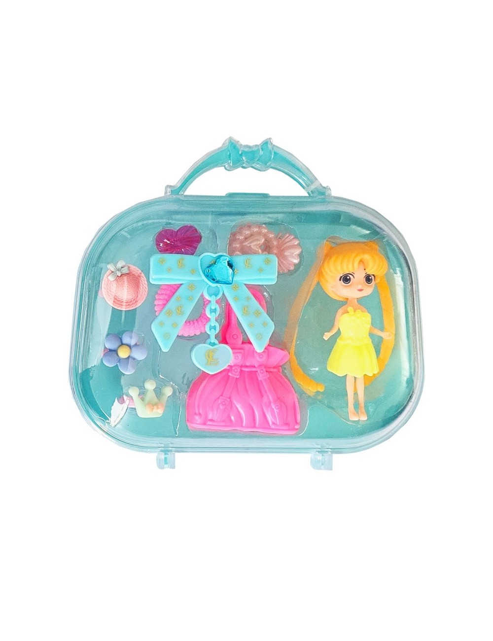 Muñeca Accesorios Anillos Bolso Maleta Juguete X 2 Unidades