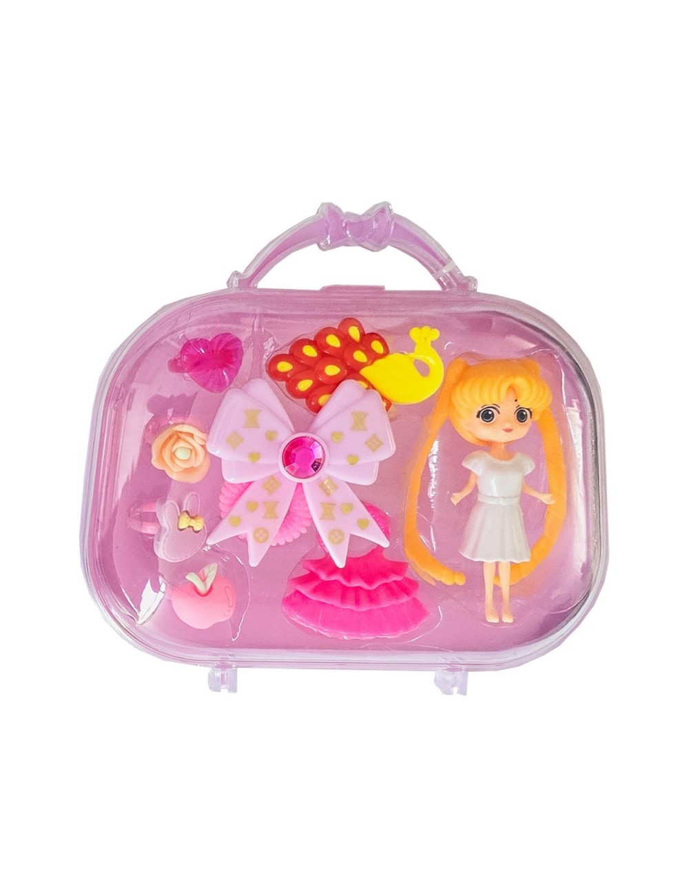 Muñeca Accesorios Anillos Bolso Maleta Juguete X 2 Unidades