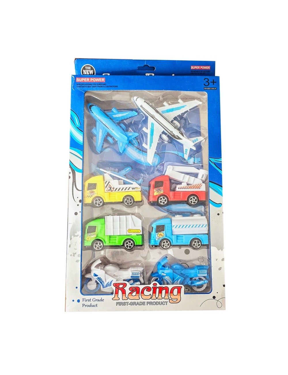 Carros De Impulso Y Aviones Colección Multicolor X 8 Pcs