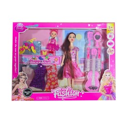 Muñeca Madre Guitarra Accesorios Bicicleta Mini Juguete Niña